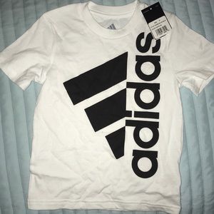 White & Black Adidas t-shirt